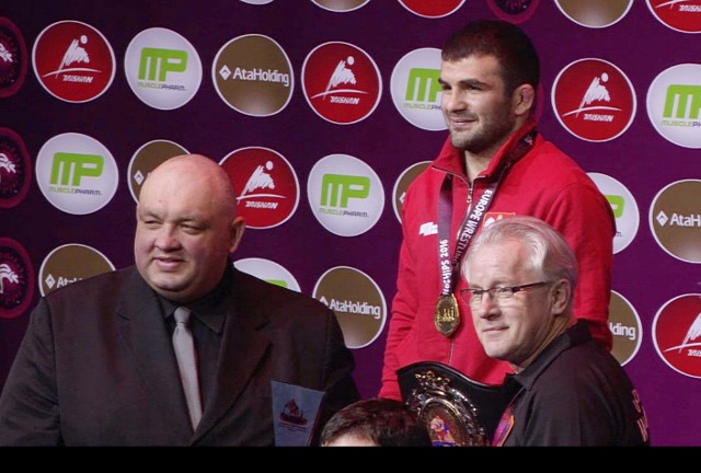 Magomedmurad Gadżijew, mistrz Europy w zapasach w stylu wolnym w wadze do 70 kg.