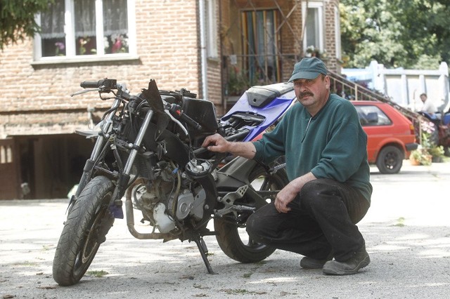 - O odszkodowanie za uszkodzony motocykl będę walczył w sądzie &#8211; zapowiada pan Stanisław.