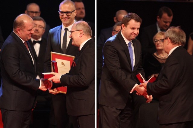 Marszałek Andrzej Buła otrzymał Platynowy, a prezydent Arkadiusz Wiśniewski Złoty Laur Umiejętności i Kompetencji.