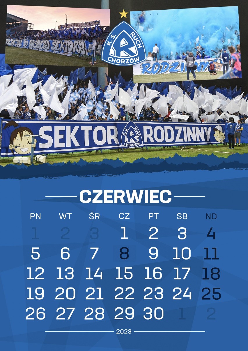 Kalendarze Ruchu Chorzów na 2023 rok....