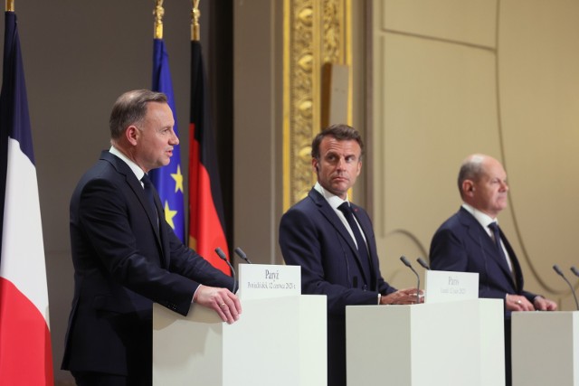 Spotkanie prezydentów Polski, Niemien i Francji