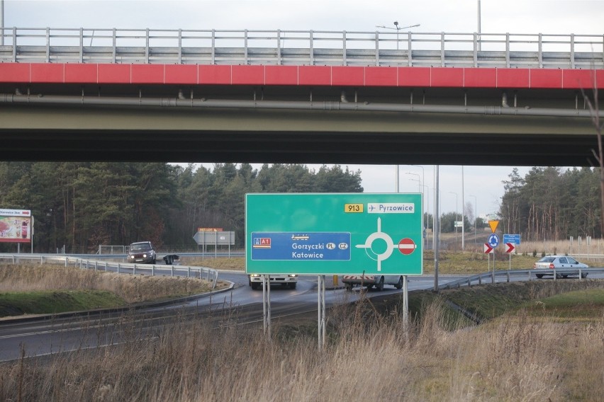 Autostrada A1 kończy się w Ożarowicach/Pyrzowicach. Trasę do...