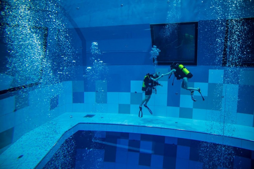 Deepspot to najgłębszy w Europie basen do nurkowania....