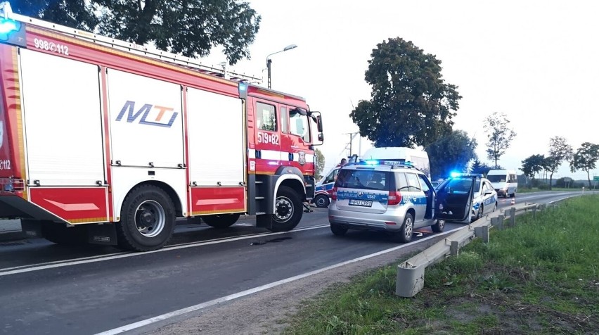 Kilka minut po godzinie 18 do zdarzenia zaalarmowani zostali...