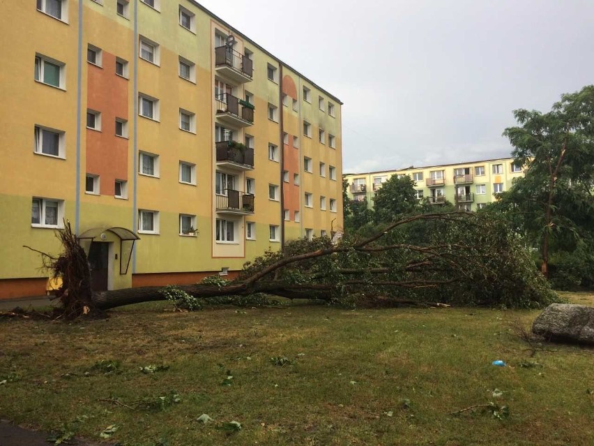 Dzisiaj po południu nad Bydgoszczą przeszła spora burza z...