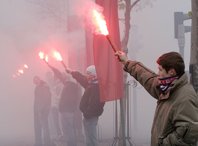 Glówne obchody Świeta Niepodleglości na placu Zwyciestwa  w...