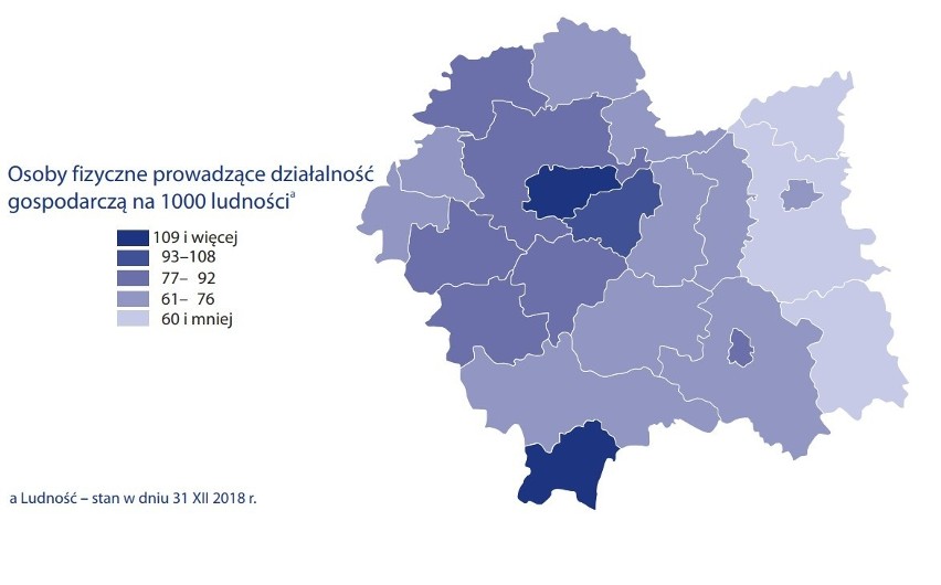 Dochody mieszkańców zależą w dużej mierze od ich aktywności...