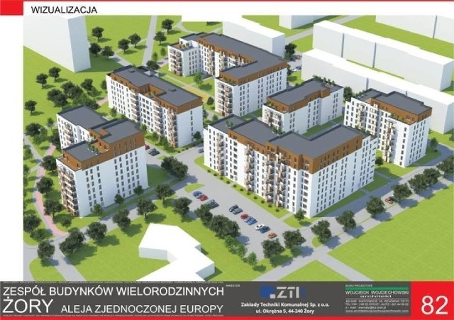 Wizualizacja nowego osiedla w ŻorachZobacz kolejne zdjęcia. Przesuwaj zdjęcia w prawo - naciśnij strzałkę lub przycisk NASTĘPNE