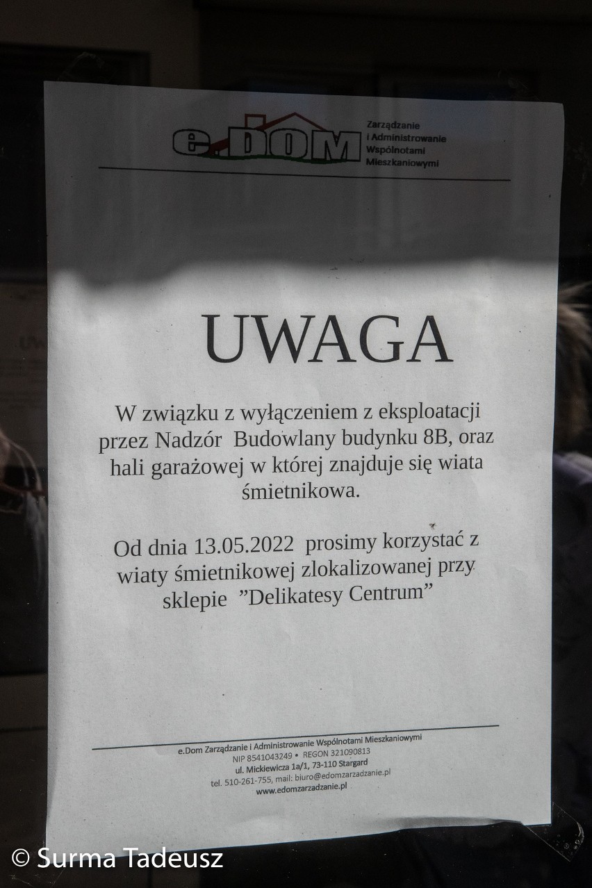 Pękające ściany budynku w Stargardzie. Kiedy ekspertyza techniczna? PINB nadal oczekuje 