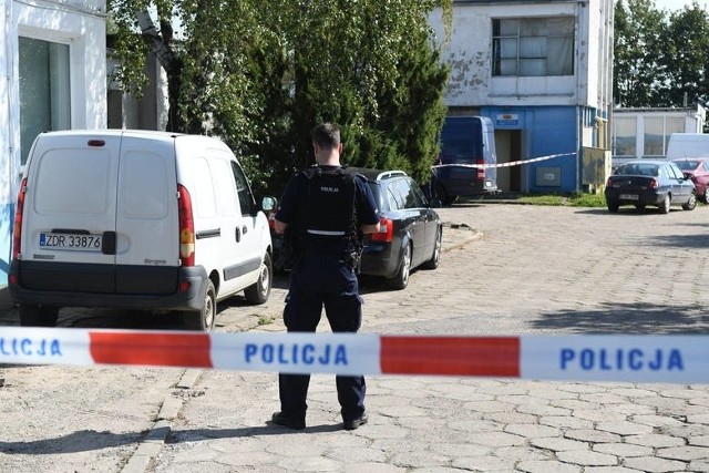 Zabójstwo Ukrainki w pralni w Gorzowie. 26-letni Paweł R. zastrzelił Kristinę. Tak wyglądały działania policji chwilę po zbrodni.