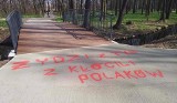 Dąbrowa Górnicza: Obraźliwe, antysemickie napisy w Parku Zielona. Wandale dali o sobie znać czwarty raz ZDJĘCIA 