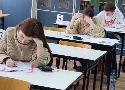 Próbna matura z matematyki w Zespole Szkół w Połańcu