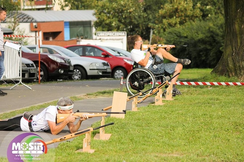 "Biathlon dla każdego" w żorskim Parku Cegielnia