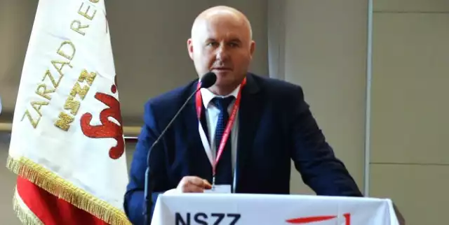 Dariusz Brzęczek, szef opolskiej Solidarności.