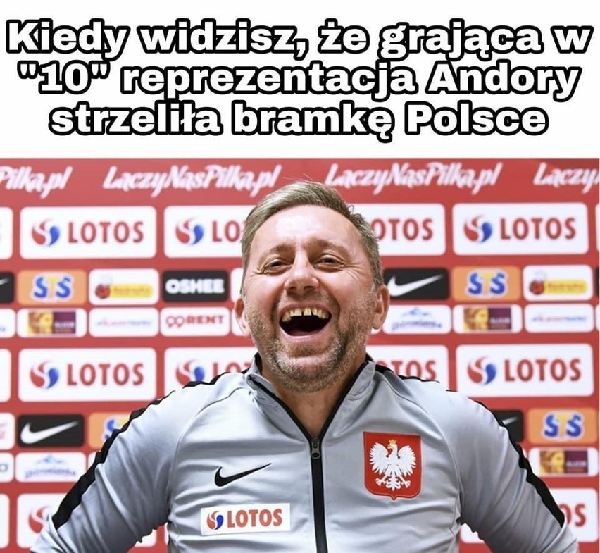 Polsk apokonała Andorę 4:1. Ale to nie wynik poszedł wświat,...