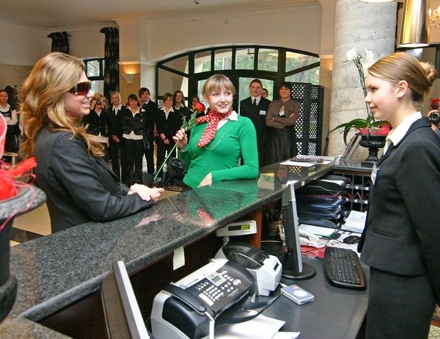 W zeszłym roku uczniów w roli pracowników można było spotkać m.in. w jednym z usteckich hoteli.