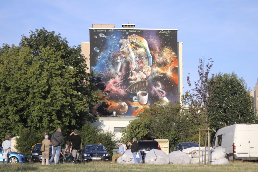 Witkace, Latawce, Wiatr - odsłonięcie dwóch murali w Parku Witkacego [zdjęcia]