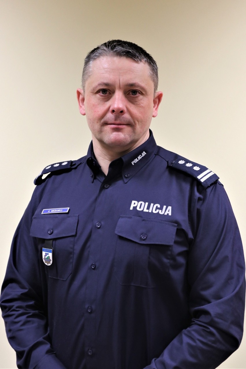 Komendant Powiatowy Policji Augustów - insp. Adam Miezianko...