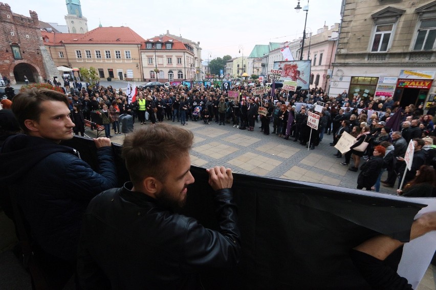 Czarny Protest w Lublinie.