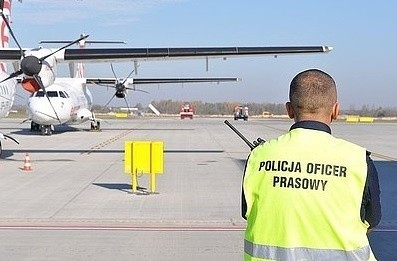 Terroryści w Pyrzowicach. Ćwiczenia