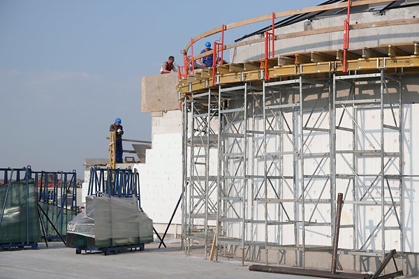 Zdjecia z budowy Galerii Slupsk pomiedzy ulicami Tuwima i...