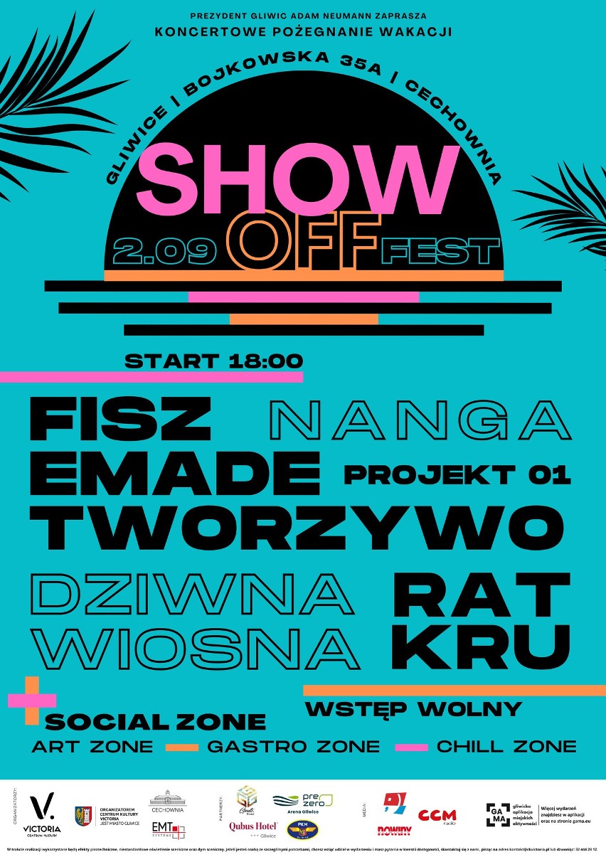 Show Off Fest w Gliwicach - plakat wydarzenia