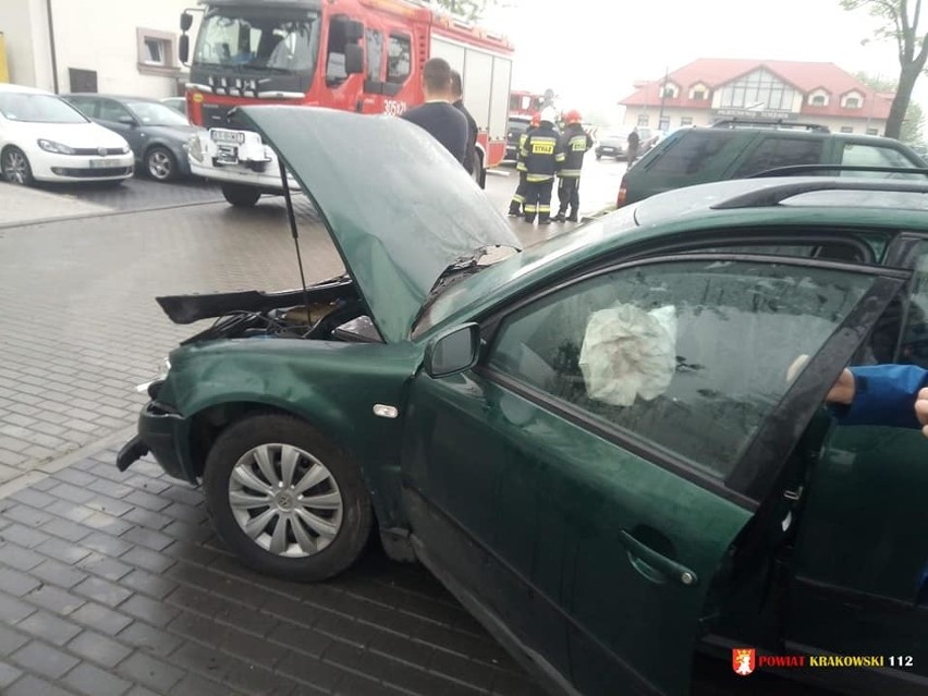 Wypadek w Szycach. Na drodze krajowej zderzyły się dwa pojazdy
