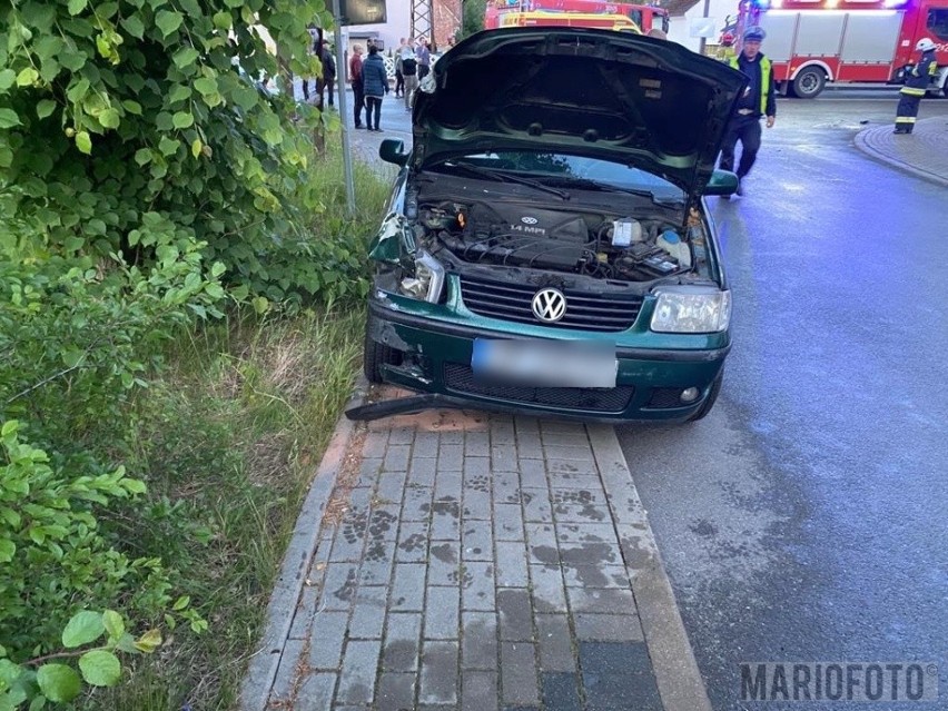 Zderzenie motocykla z samochodem w Opolu.