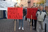 Protest kupców w Częstochowie przeciw budowie apartamentowca w miejscu targowiska