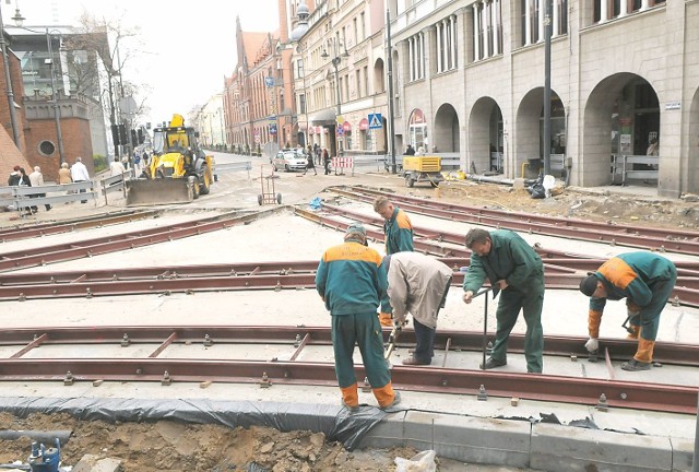 Nowe, ciche torowisko na skrzyżowaniu Gdańskiej i Focha