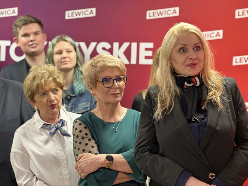 Wybory 2024. Wieczór wyborczy w siedzibie Nowej Lewicy w Kielcach