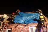 Nawałnica nad powiatem grajewskim. Wiatr uszkodził dach budynku (zdjęcia)