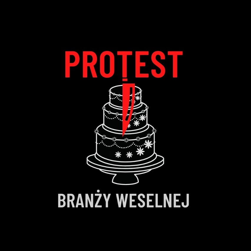 Katowice: Protest branży weselnej. Przedstawiciele branży chcą pokojowo przedstawić swoje postulaty w biurze PiS w Katowicach 