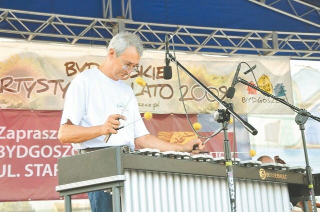 Nasza gwiazda festiwalu, czyli Karol Szymanowski, jeden z nielicznych wibrafonistów na świecie grających sześcioma pałkami
