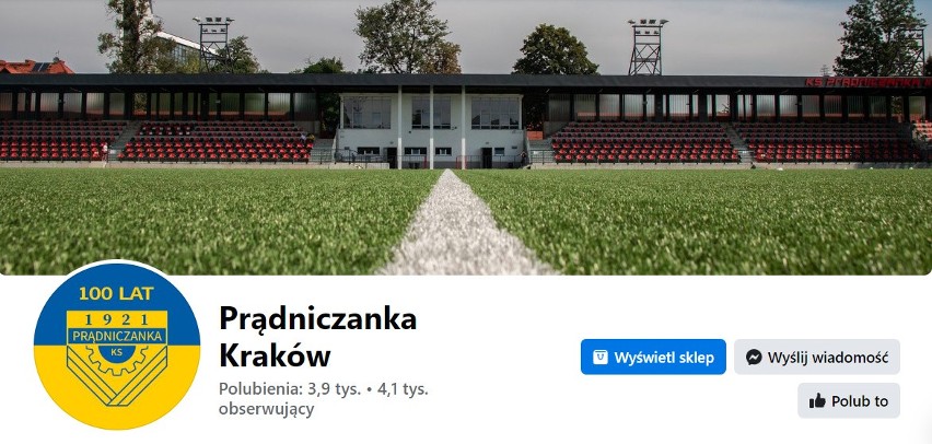 7. miejsce: Prądniczanka Kraków - 3,9 tys. lajków