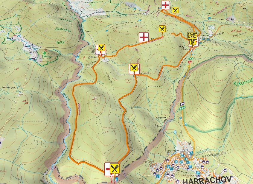 Letni Bieg Piastów 2016, trasa Półmaratonu