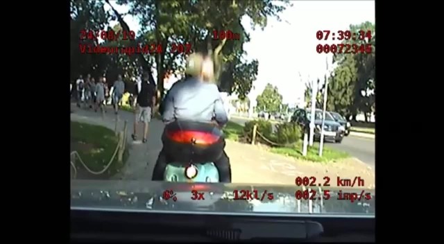 Kadr z filmu udostępnionego przez gdańską policję