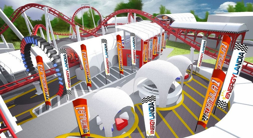 Zator. Energylandia buduje roller coaster F1 [WIZUALIZACJE]