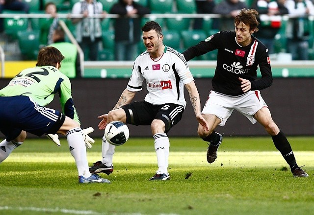 Legia ŁKS wiosna 2012. Legia wygrała 2:0