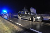 Wypadek w Małych Rudach. Kierowca volkswagena pod wpływem alkoholu i bez uprawnień