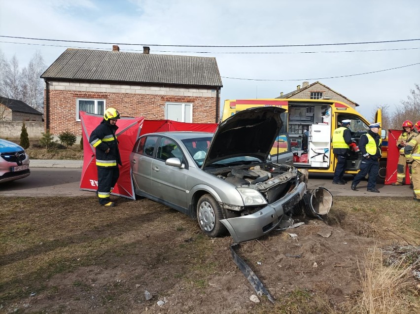 Wypadek w miejscowości Bilno w gm. Lubień Kujawski