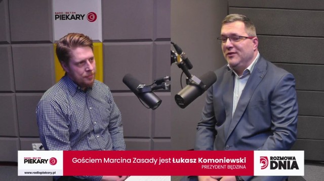 Łukasz Komoniewski, prezydent Będzina, jako Gość DZ i Radia Piekary