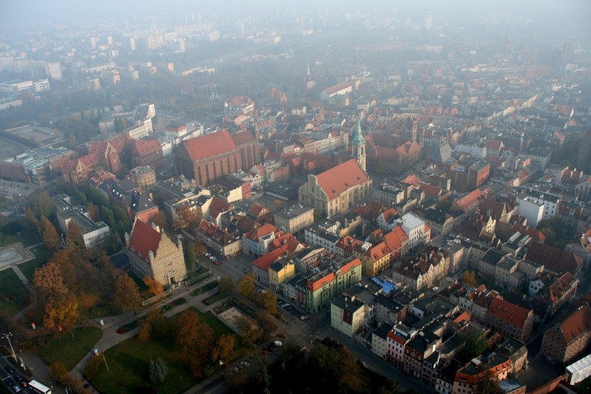 Toruń z lotu ptaka....