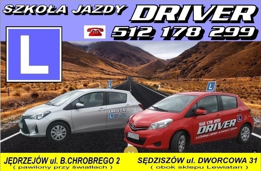 Baner Szkoły Jazdy Driver