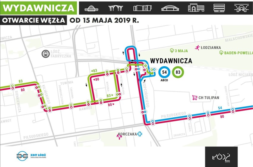 Autobusy wróciły na nowo otwartą pętlę przy ul. Wydawniczej - zmiany dla pasażerów i kierowców [ZDJĘCIA, MAPKA]