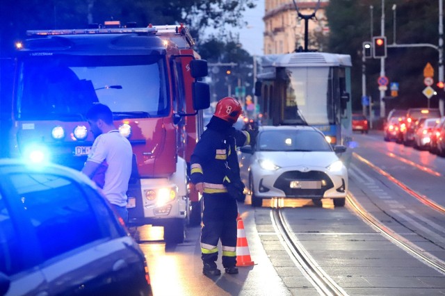 Groźny wypadek na ulicy Jedności Narodowej we Wrocławiu