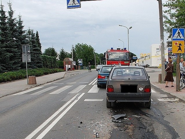 Do wypadku doszło przed przejściem dla pieszych na ul. 3 Maja w Jarosławiu