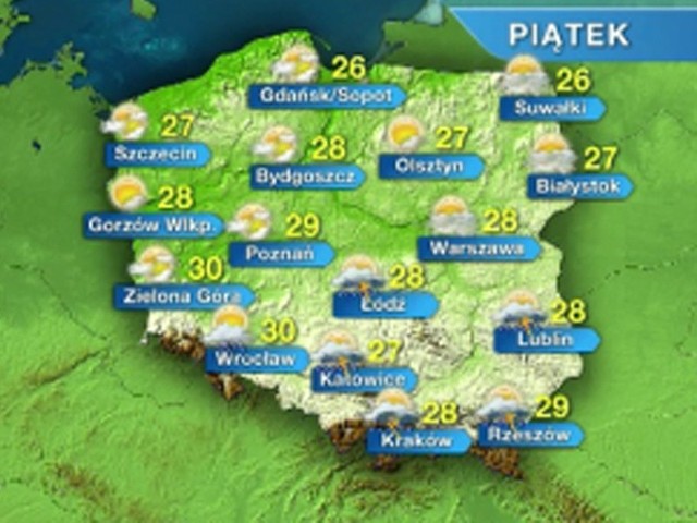 Nad samym morzem temperatura powietrza będzie wynosić 25 stopni Celsjusza, w głębi lądu przekroczy 30 stopni - to prognoza pogoda na najbliższy weekend dla regionu koszalińskiego.