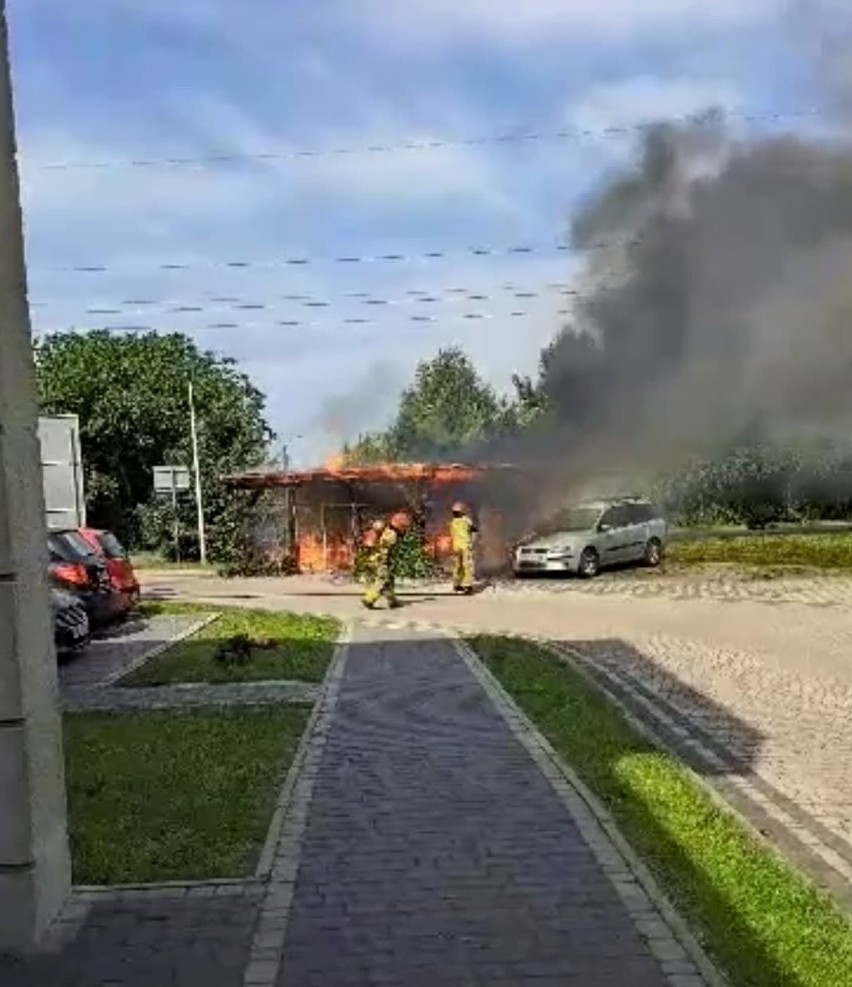 Na miejscu oprócz straży pożarnej interweniowała także...