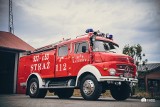 Mercedes-Benz 322 z  OSP Kalinowa. Wóz strażacki ma ponad 60 lat i bierze udział w gaszeniu pożarów. Zdjęcia Mercedes-Benz 322